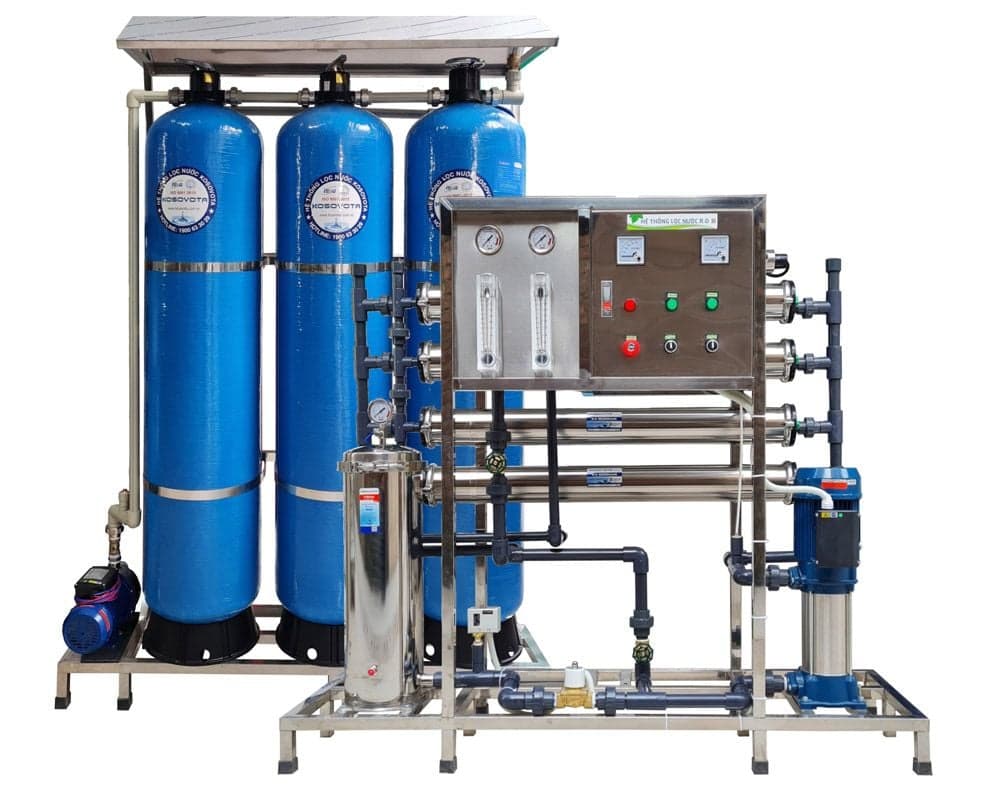 Máy lọc nước tinh khiết KOSOVOTA 1000L/h HT1000/VT (PPR Hoặc UPVC) Màng Taptec + Hạt Cation Canature - ảnh 2