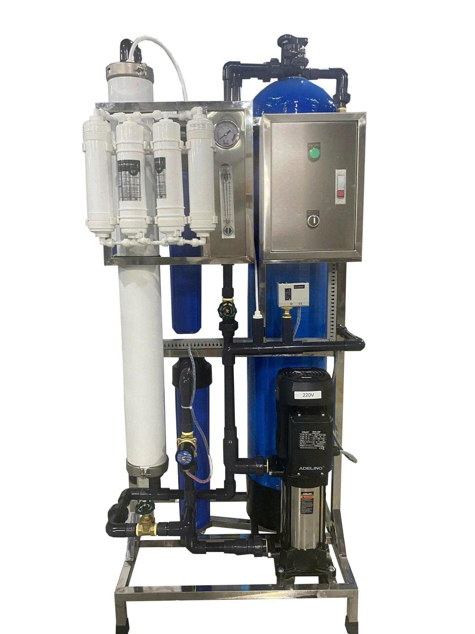 Máy lọc nước tinh khiết KOSOVOTA 200L/h HT200/VT.4040 (PPR Hoặc UPVC) Màng Taptec + Hạt Cation Canature