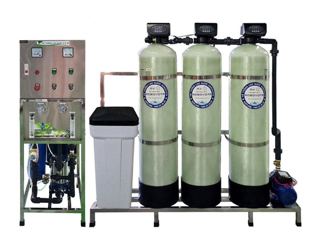 Máy lọc nước tinh khiết KOSOVOTA 500L/h HT500/AT (PPR Hoặc UPVC) Màng Taptec + Hạt Cation Canature - ảnh 2