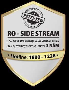 Công nghệ RO-Side Stream bản quyền Mỹ