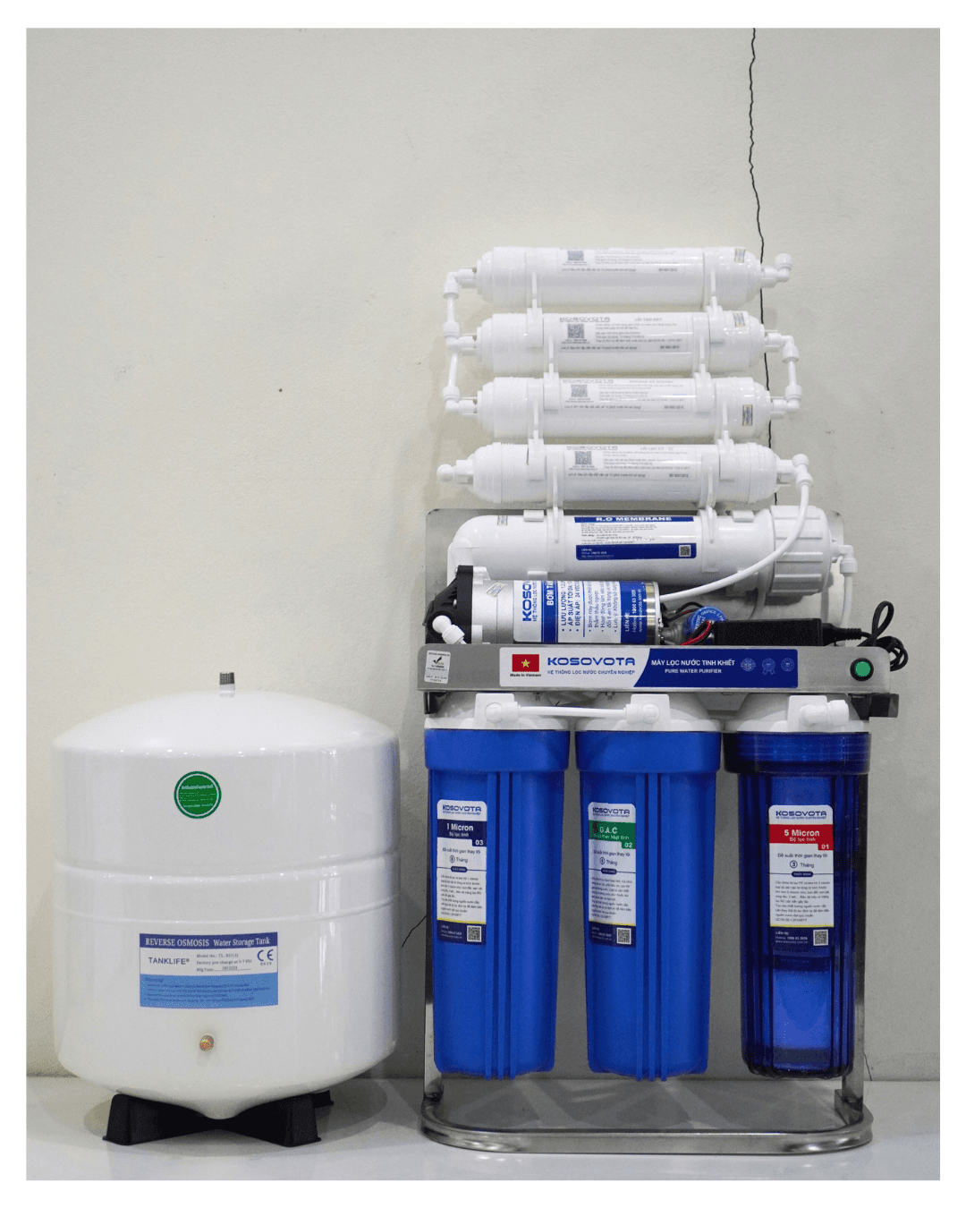 Máy lọc nước tinh khiết Kosovota RO 10L/h Gia đình KSV-R08