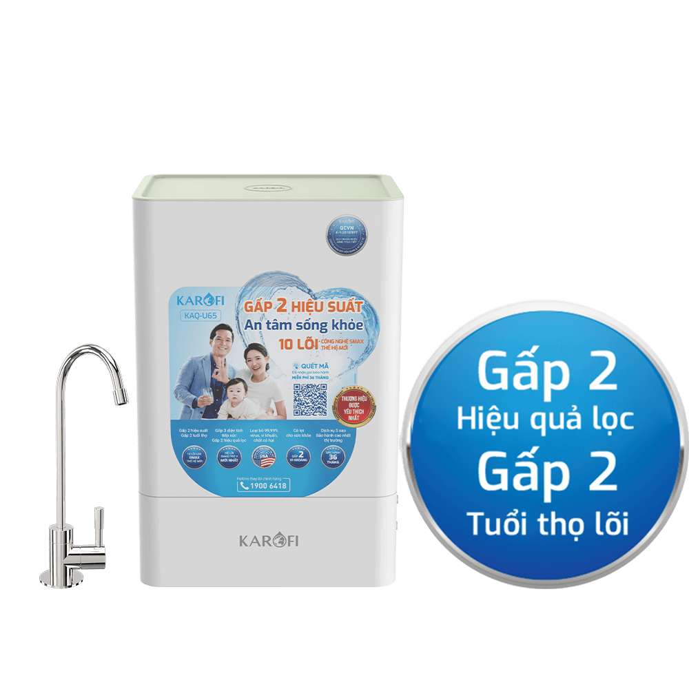 Máy lọc nước để gầm Karofi KAQ-U65