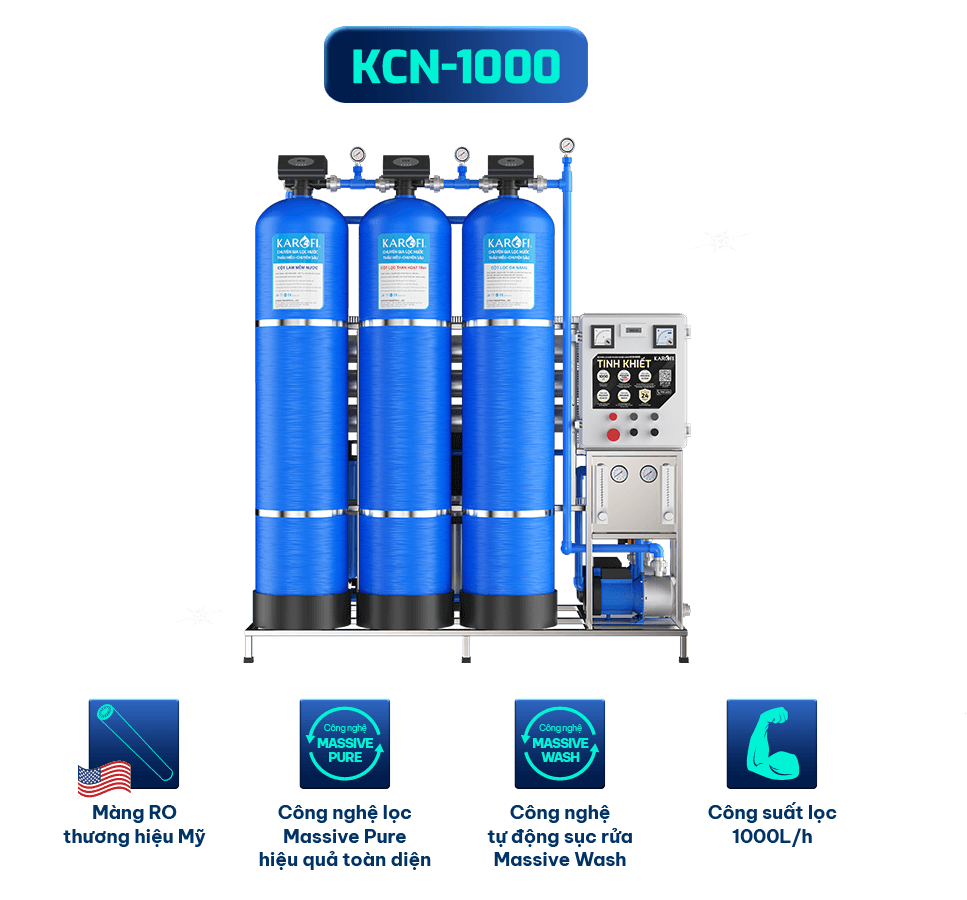 Hệ thống lọc nước RO Karofi KCN-1000