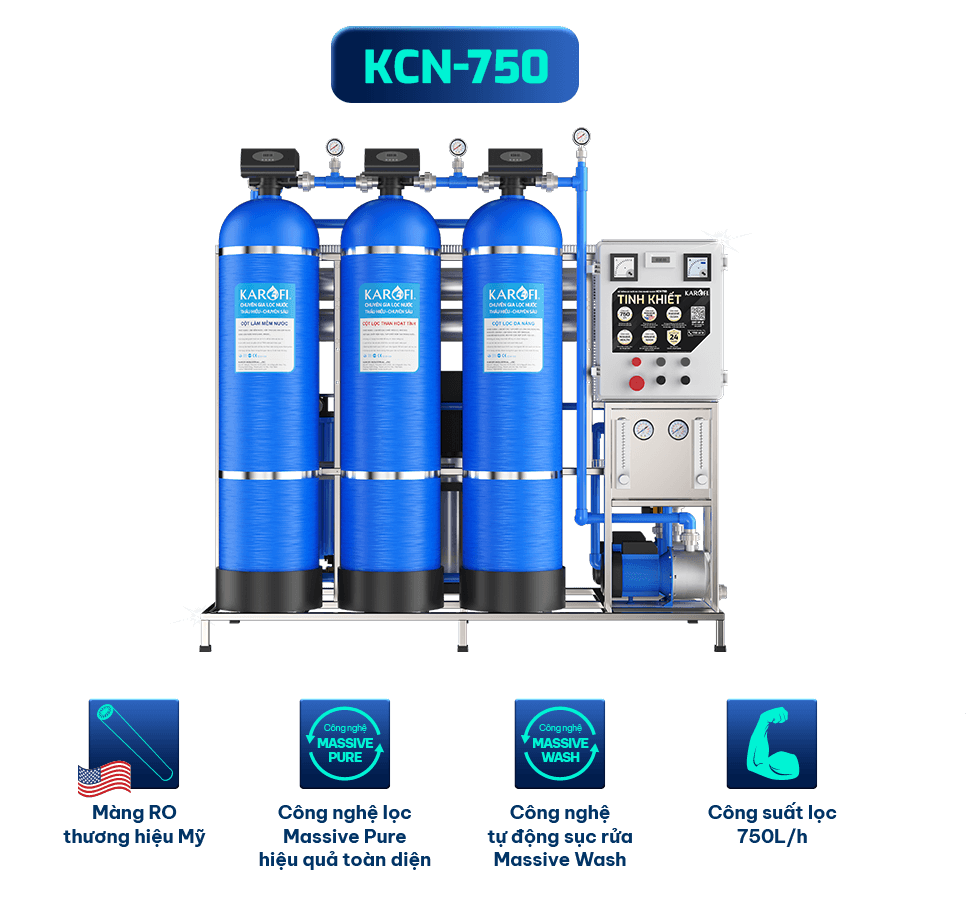 Hệ thống lọc nước RO Karofi KCN-750