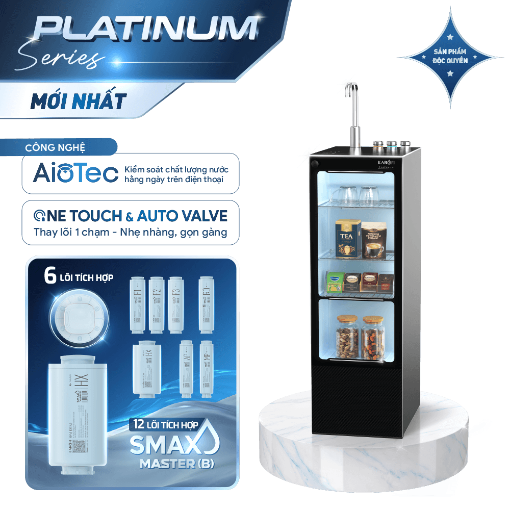 Máy lọc nước nóng lạnh Karofi PLATINUM L56