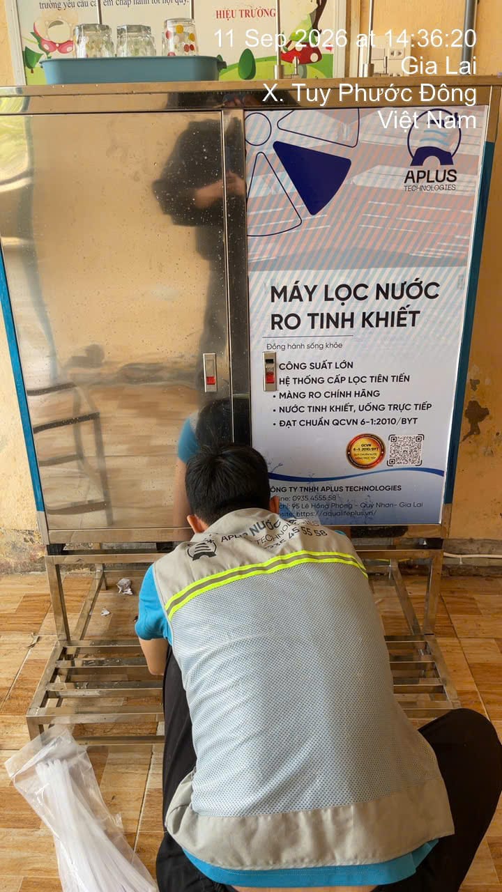 Lắp đặt máy lọc RO tại Tuy Phước, Bình Định (Gia Lai)